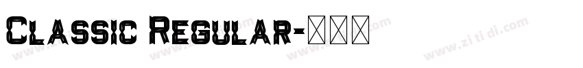 Classic Regular字体转换